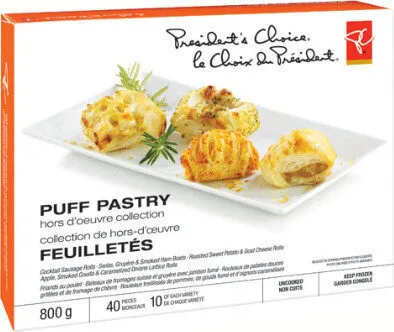 Puff pastry hors d'oeuvre collection