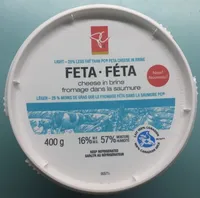 Light feta cheese in brine