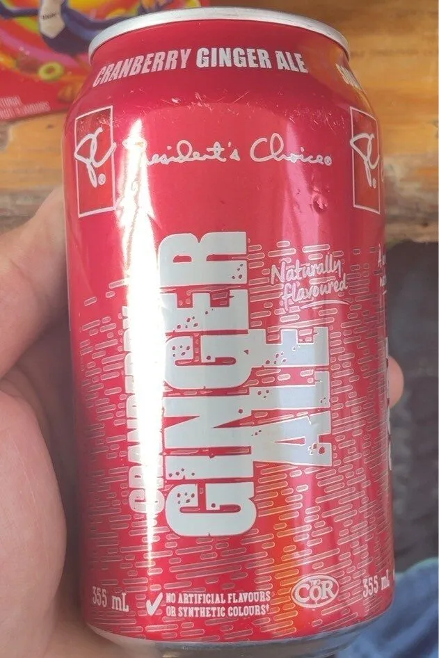 Cranberry ginger ale