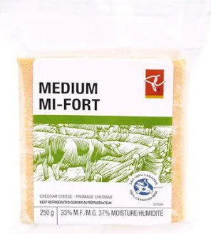 Medium cheddar cheese