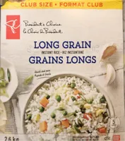 Long grain instant rice