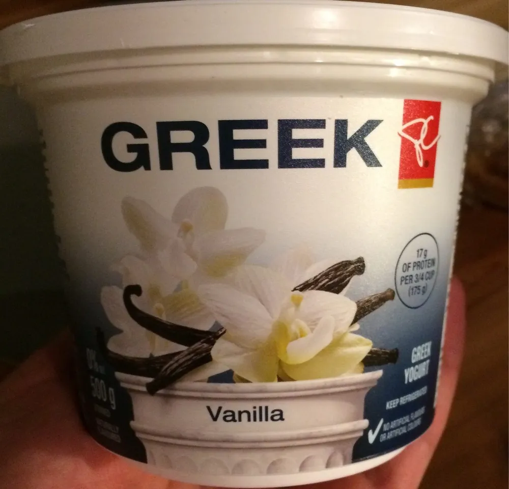 Presient's Choice Vanilla Greek Yogurt