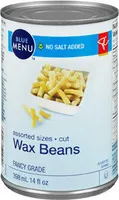 Assorted sizes cut yellow wax beans