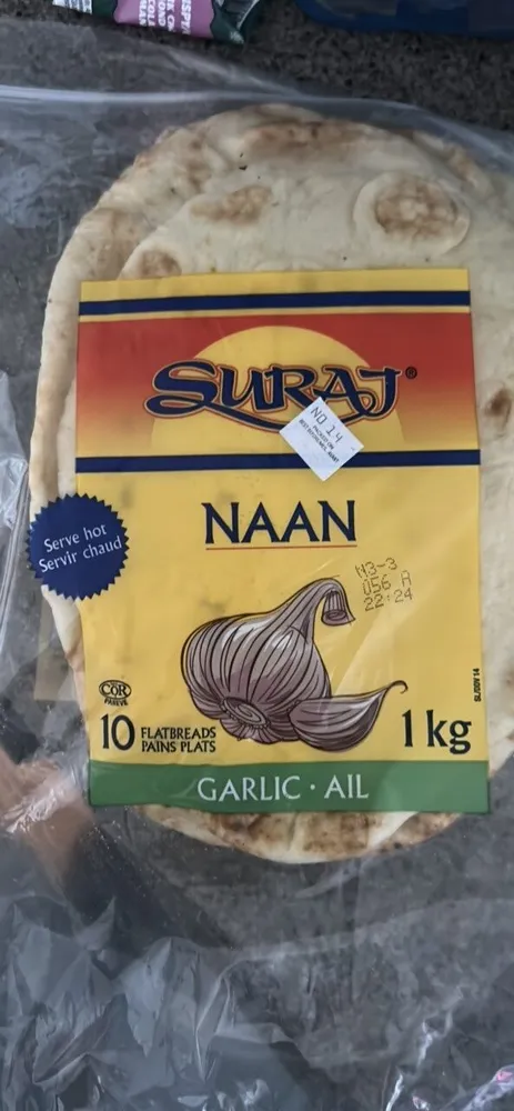 Naan a l'ail