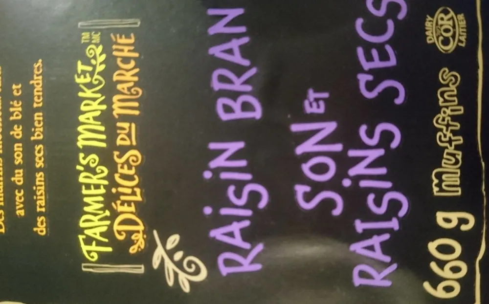 Raisin bran muffin