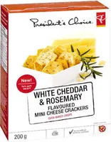 White cheddar & rosemary flavoured mini cheese crackers