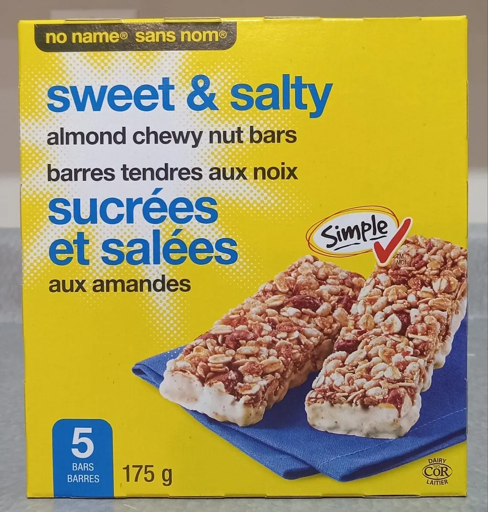 Sweet & Salty Almond Chewy Nut Bars