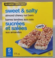 Sweet & Salty Almond Chewy Nut Bars