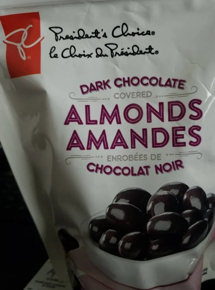 Dark chocolate covered almonds