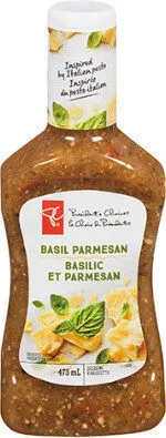 Basil parmesan vinaigrette