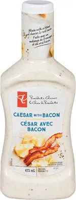 Caesar with bacon dressing