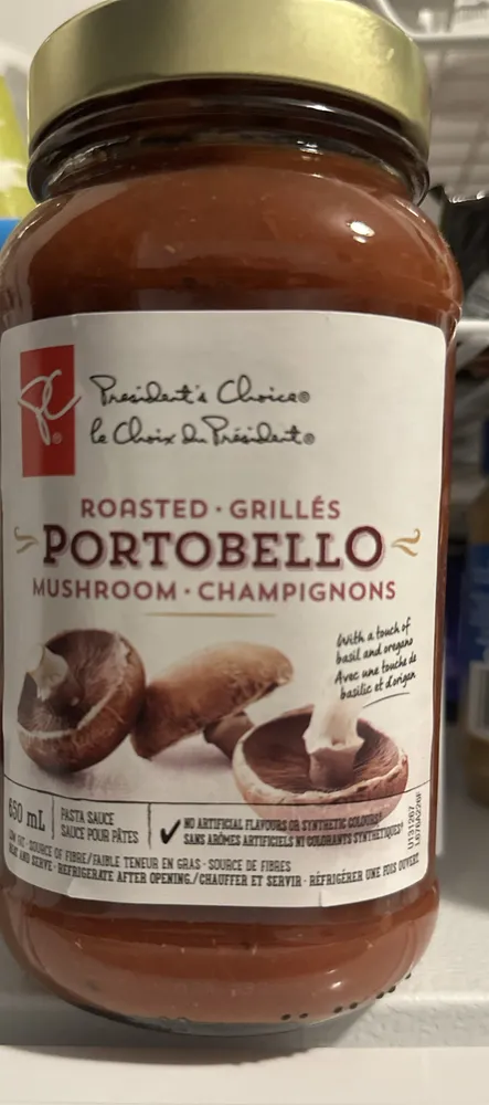 Roasted portobello mushroom pasta sauce