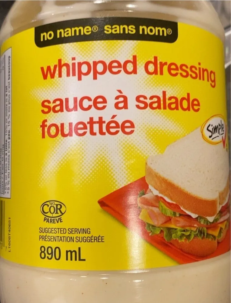 Whipped dressing