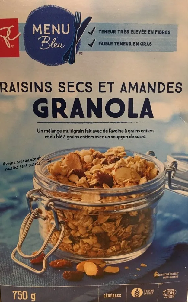 Raisin & almond granola cereal
