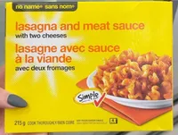 lasagna and meat sauce