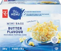 Butter flavour microwave popping corn mini bags