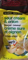 sour cream & onion flavour potato chips