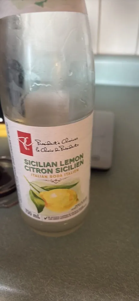 Sicilian lemon italian soda