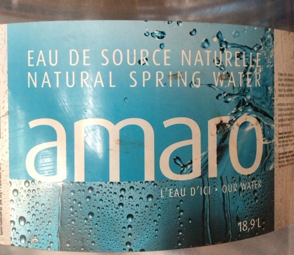 Eau de source