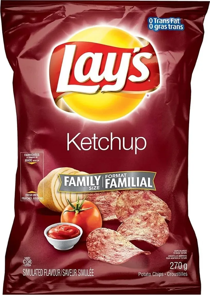 Family Size Ketchup Potato Chips