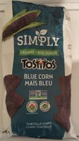 Organic Tostitos Blue Corn Tortilla Chips With Sea Salt