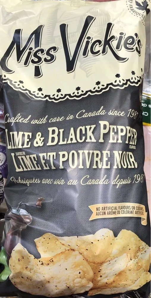Miss Vickie's Lime et poivre noir