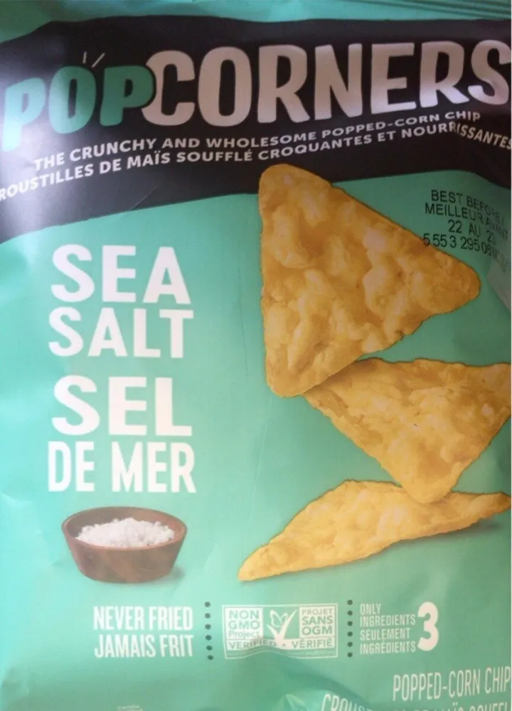 Sea Salt Popped-Corn Snacks