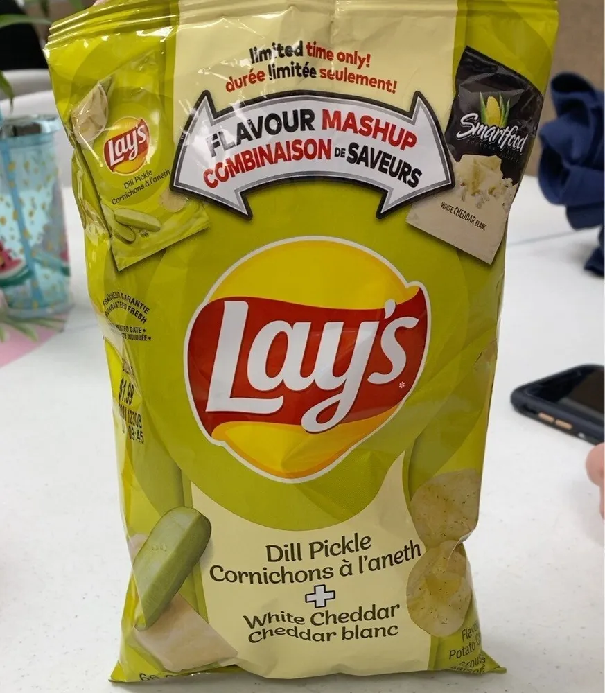 Chips cornichon à l’anette& cheddar blanc
