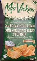 Sour cream herb & onion potato chips