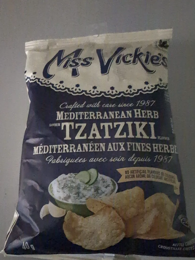 Mediterranean Herb Tzatziki Flavour Potato Chips
