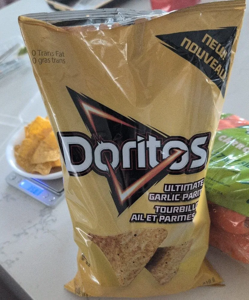 Ultimate Garlic Parmesan Tortilla Chips
