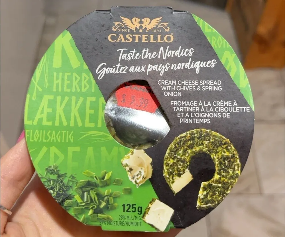 Fromage à la crème à tartiner à la ciboulette