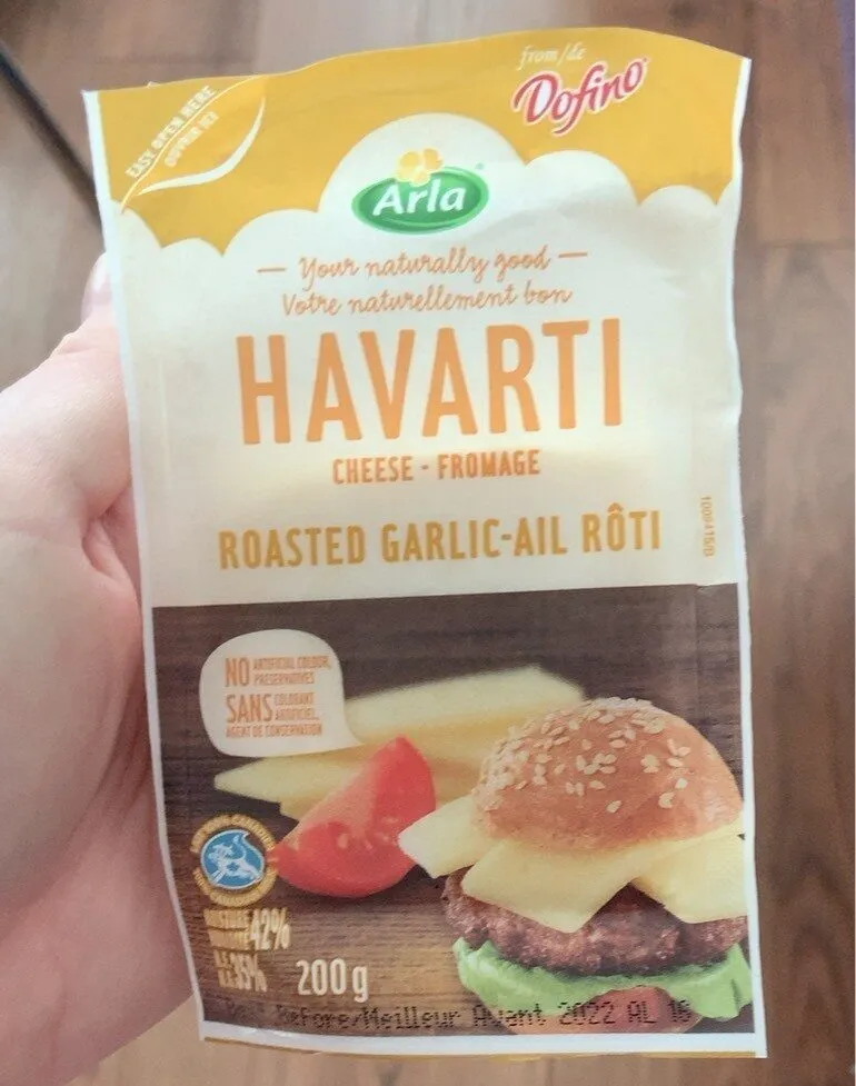 Harvarti cheese roasted garlic