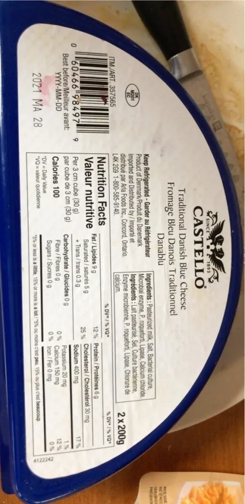 Fromage bleu danois