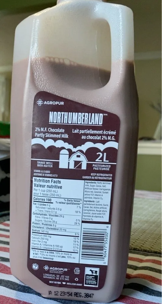 Lait au chocolat