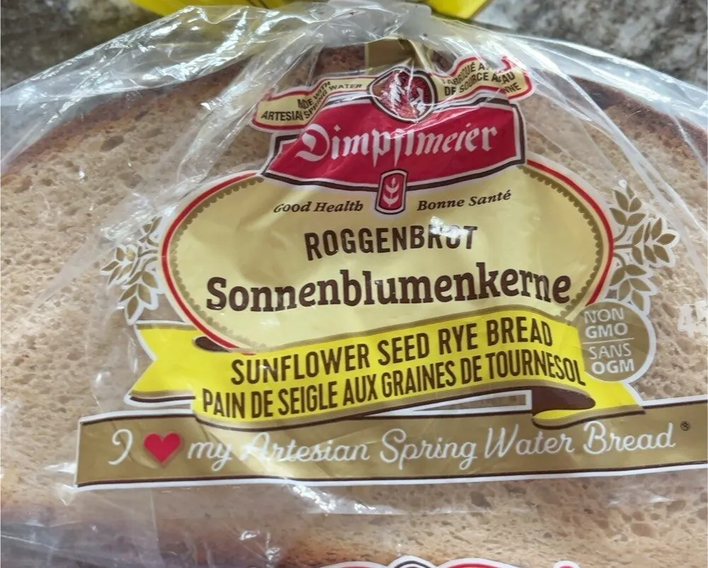 Sunflower seed rye bread