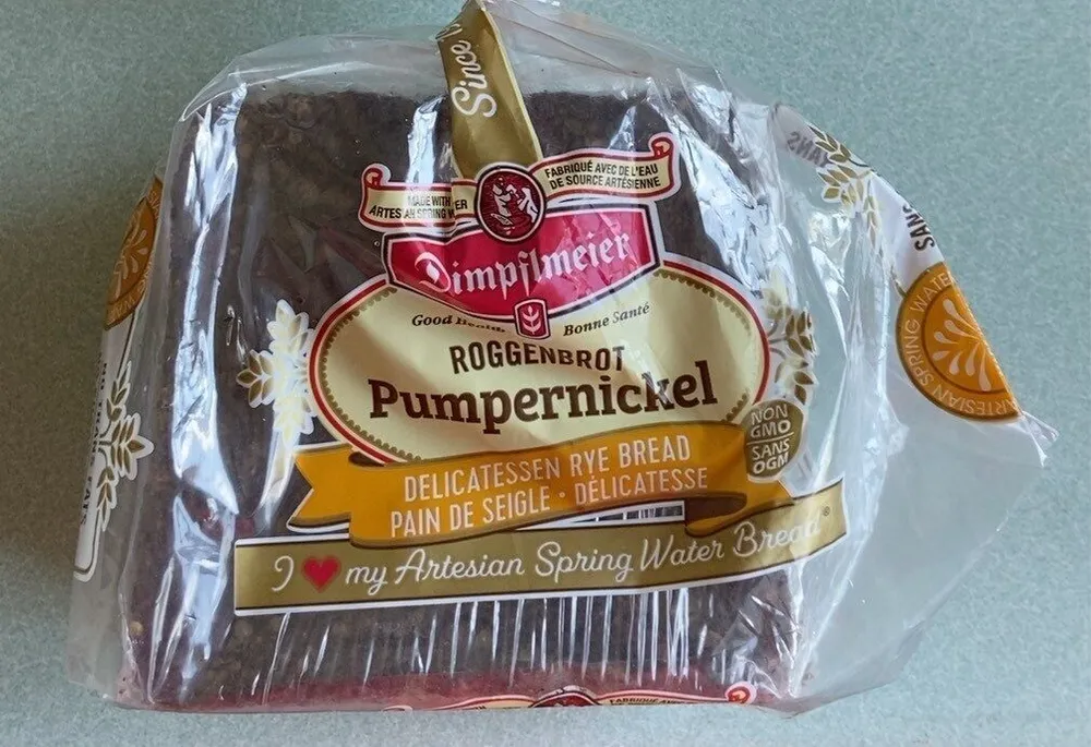 Pumpernickel rye bread