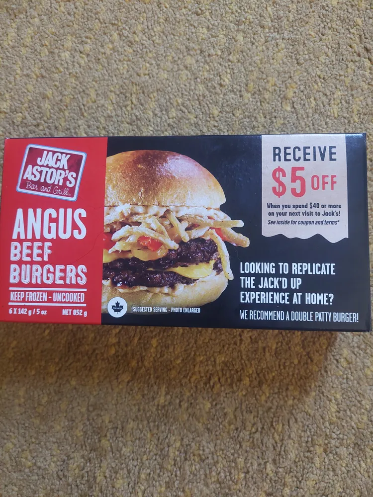 Angus Beef Burgers (Frozen)