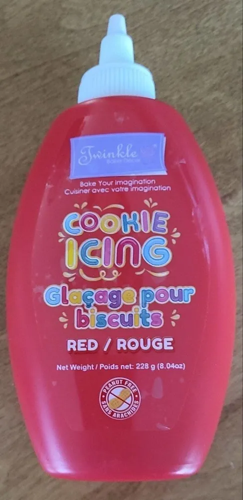 Glaçage pour biscuits rouge