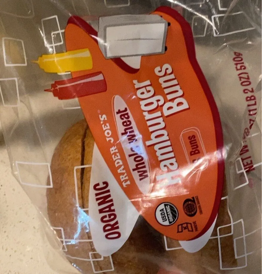 Whole wheat hamburger buns