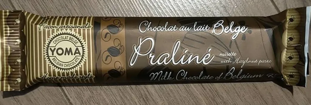 Chocolat au lait Belge Praliné noisette