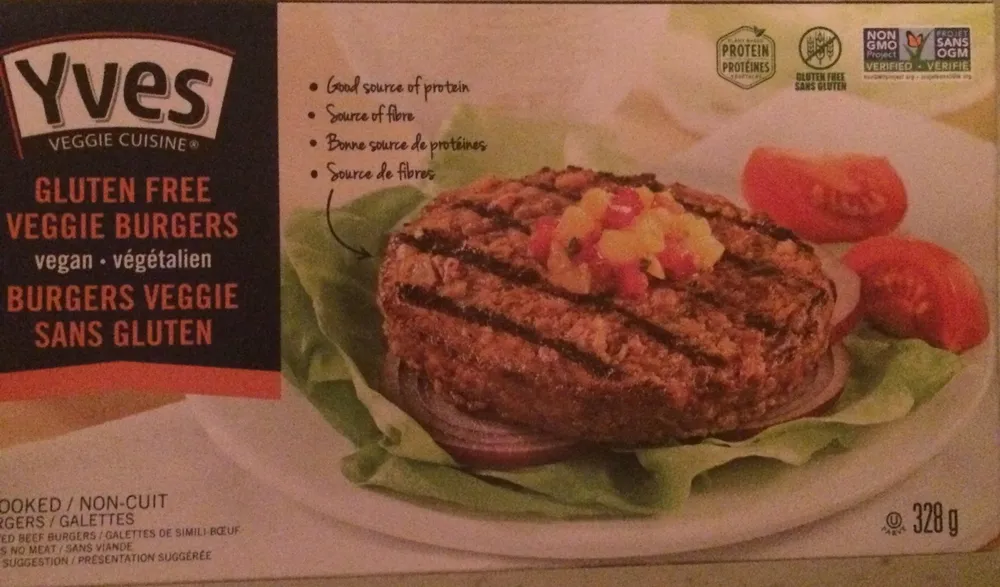 Burgers veggie sans gluten