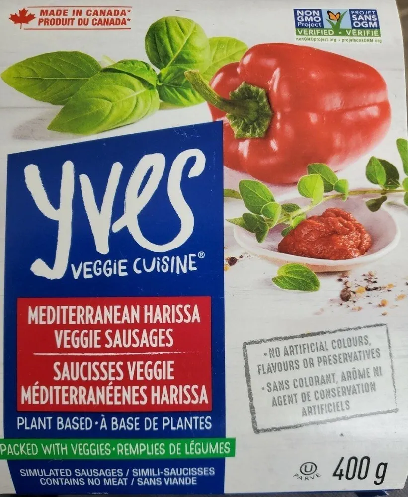 Mediterranean Harissa Veggie Sausages