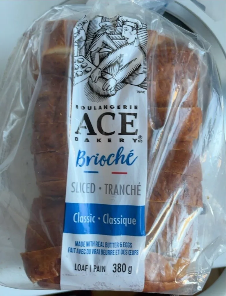 Brioché sliced