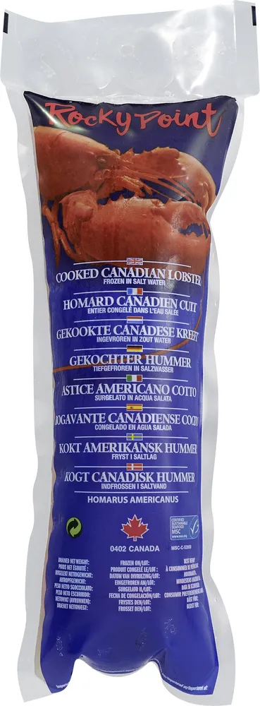 Homard canadien cuit