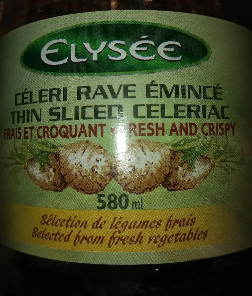Céleri rave émincé
