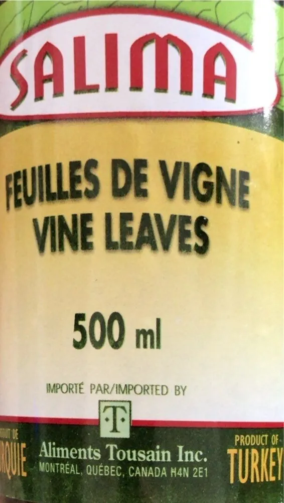 Feuilles de vignes Vine Leaves