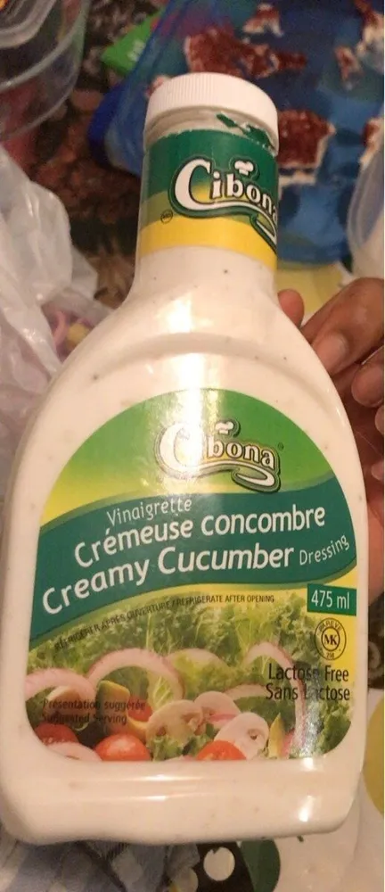 Creamy cucumber dressing