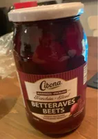 Bettraves tranchés marinés