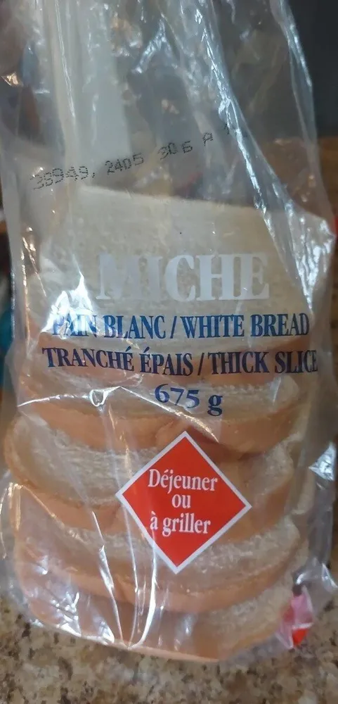Pain blanc miche